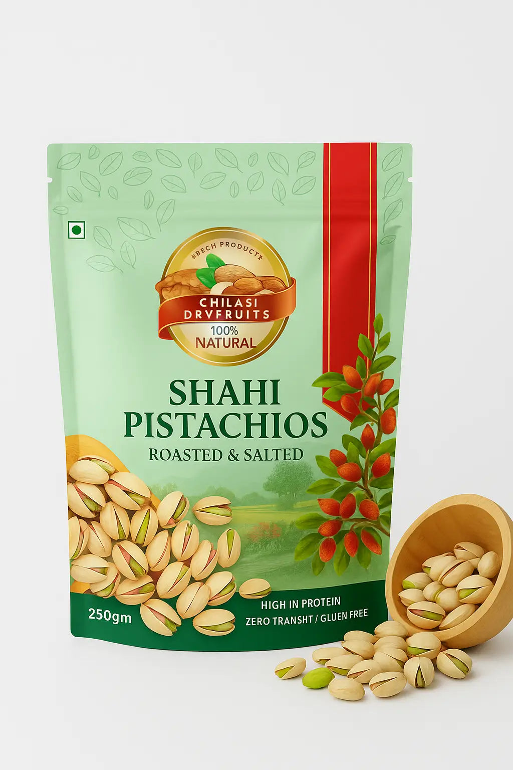 Chitrali Shahi Pistachios – Roasted & Salted
